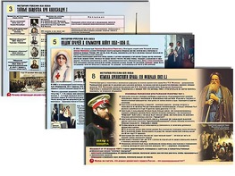 Комплект таблиц по истории "История России XIX в." раздаточные (цветные, ламинированные, А4, 10 штук) - fgospostavki.ru - Тольятти