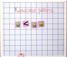 Магнитно-маркерная доска "Клетка" (86 см х 75 см) - fgospostavki.ru - Тольятти