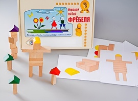 Игровой набор Фребеля "Конструктор деревянный без соединений-3" (Серия "Эксперимент") - fgospostavki.ru - Тольятти