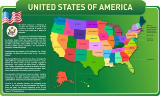Стенд "United States Of America" - fgospostavki.ru - Тольятти