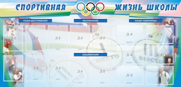Стенд "Спортивная жизнь" Вариант 4 - fgospostavki.ru - Тольятти