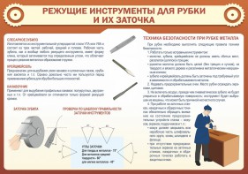 Стенд "Режущие инструменты для рубки и их заточки" - fgospostavki.ru - Тольятти