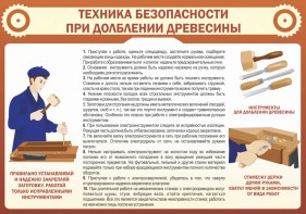 Стенд "Техника безопасности при долблении древесины" - fgospostavki.ru - Тольятти